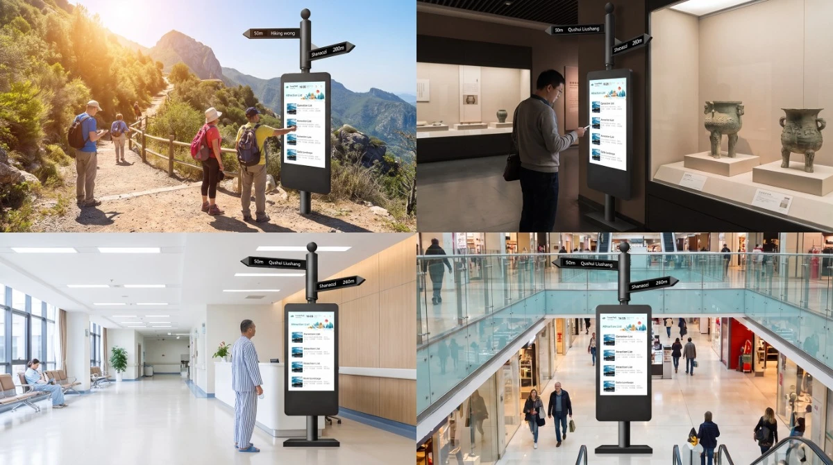 interactive digital signage system deployed across scenic area museum hospital and shopping mall environments interactive digital signage system deployed across scenic area museum hospital and shopping mall environments