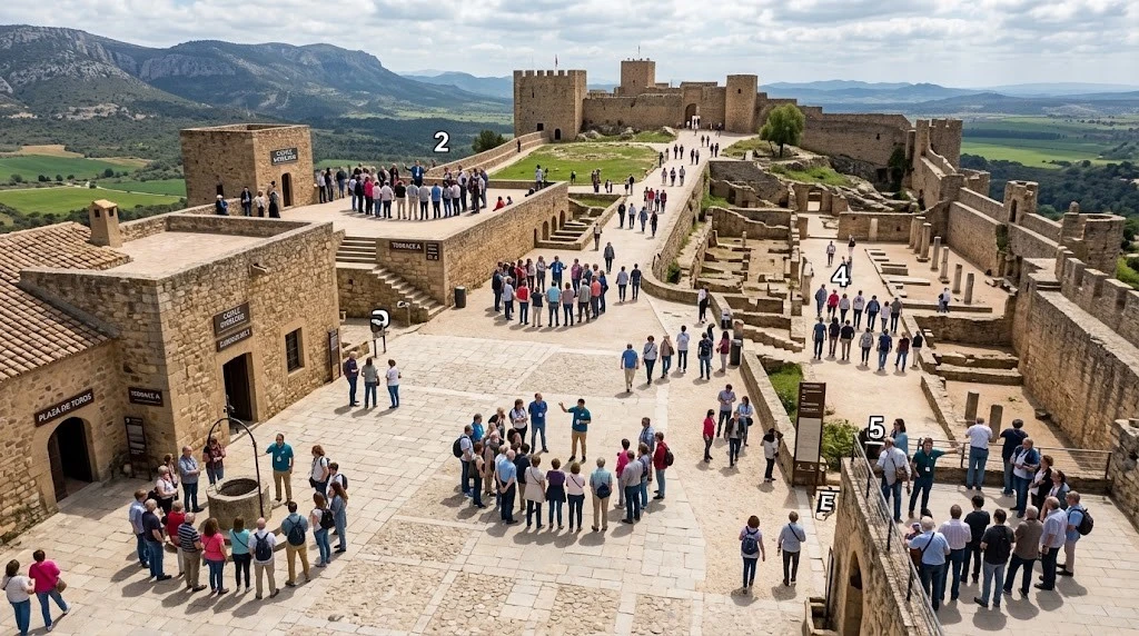 Multiple tour groups operating simultaneously on separate channels in a scenic area Multiple tour groups operating simultaneously on separate channels in a scenic area